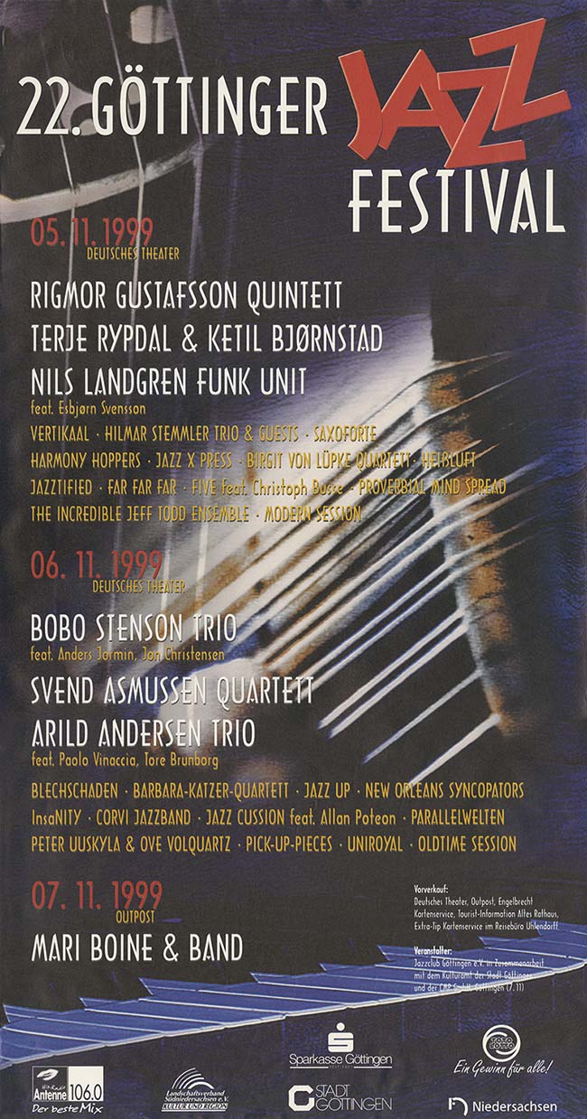 Jazzfest Plakat 1999