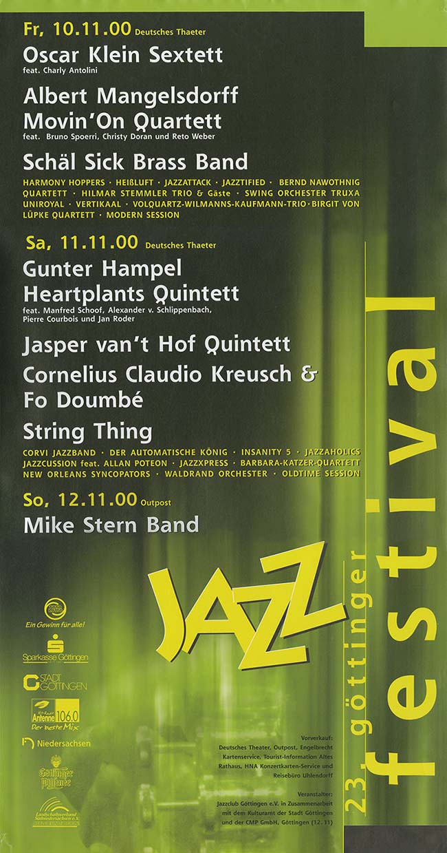Jazzfest Plakat 2000